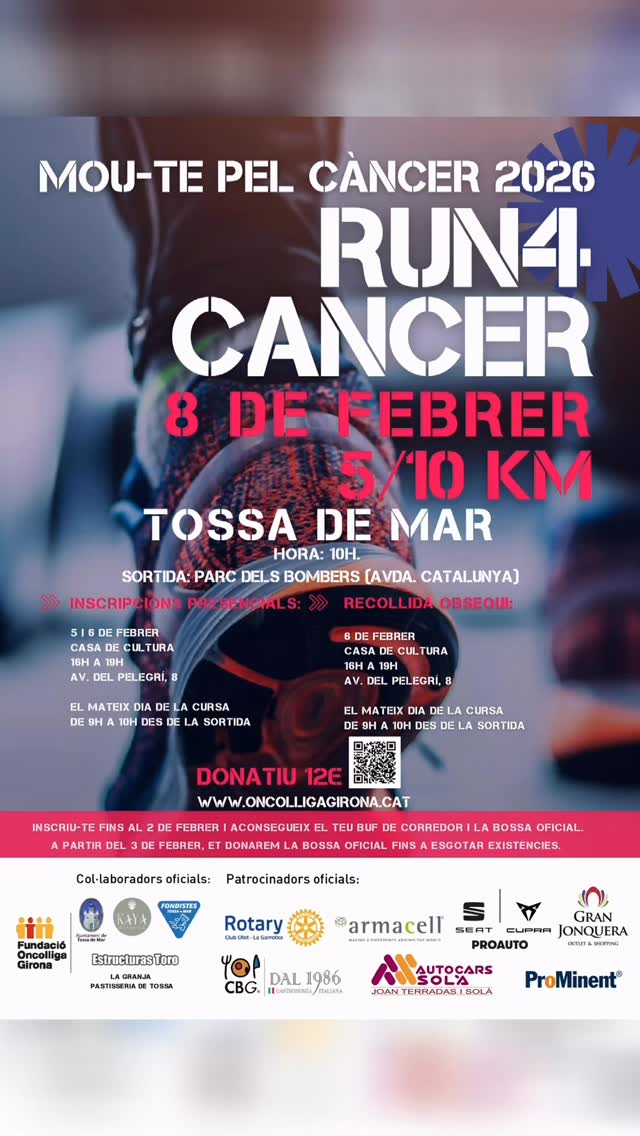 RUN4CANCER, MOU-TE PEL CÀNCER !!!! 💪🏻
